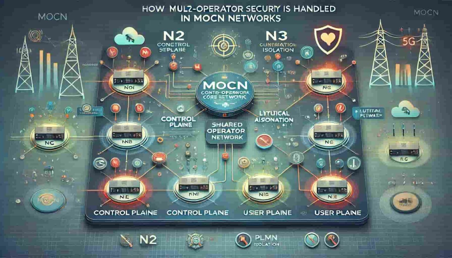 Understanding 5G MOCN Network Security: Securing N2 and N3 Interfaces
