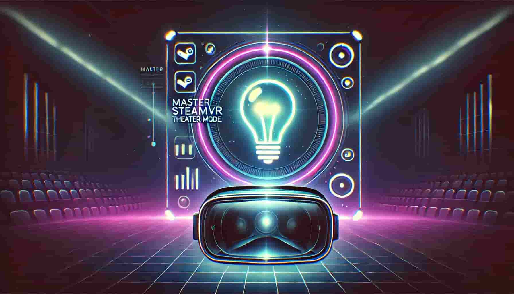 Steam VR theater screen lightbulb icon